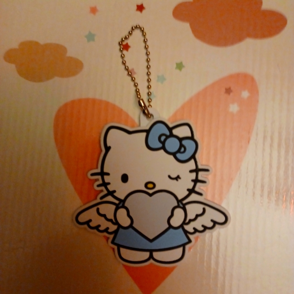Hello kitty x forever21 Blue angel tag/Keychain/ornament